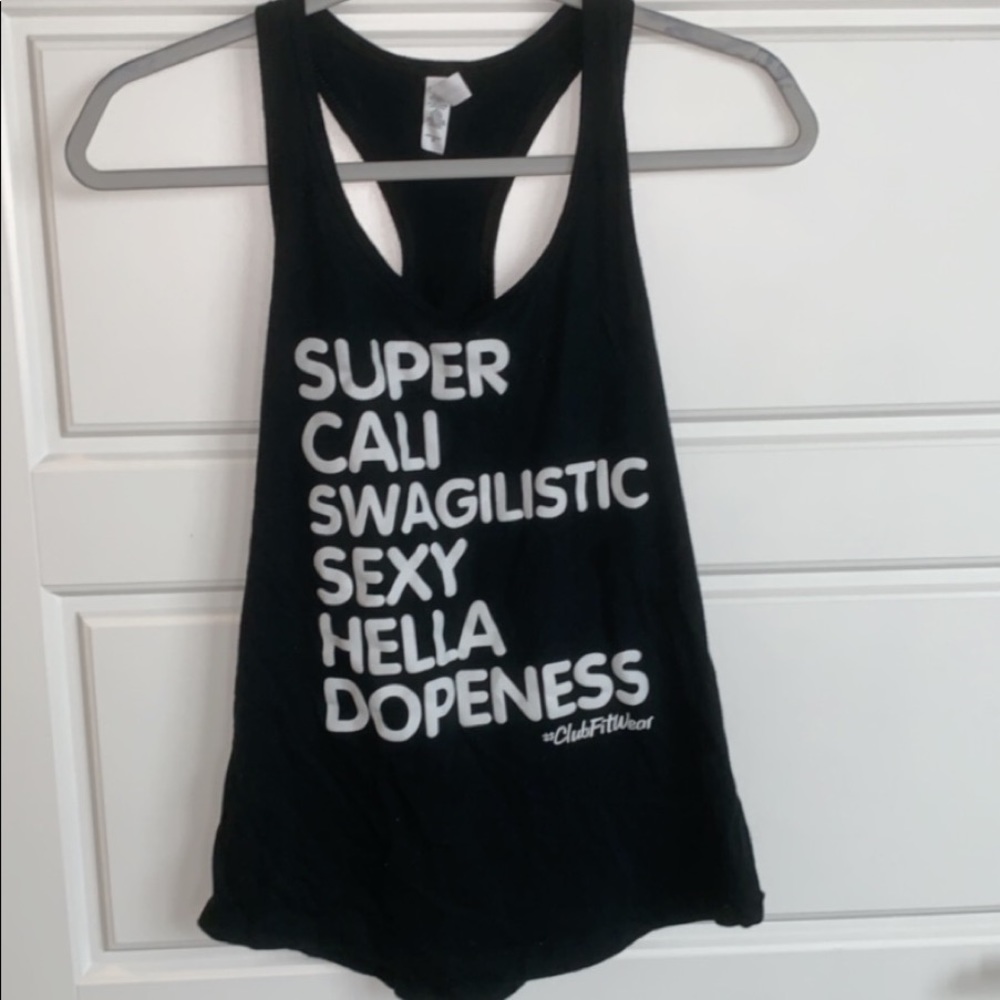 black workout shirt